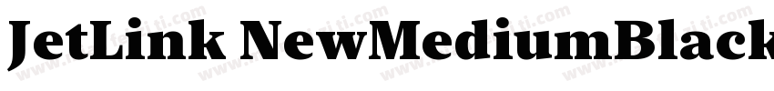 JetLink NewMediumBlack字体转换